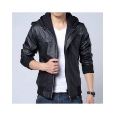 Men Faux Leather Jacket C1