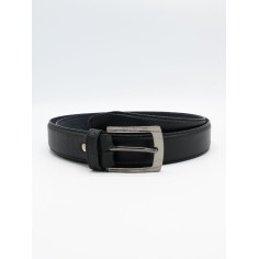 Black Cow Leather Belt for Men