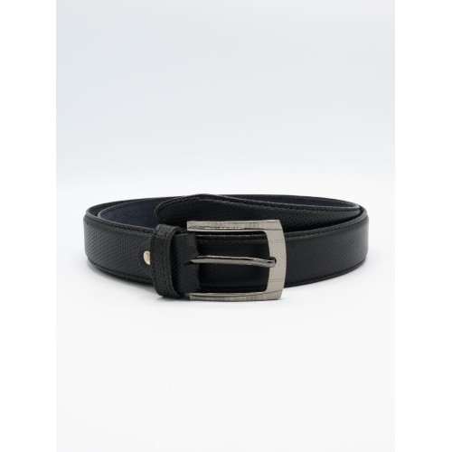 Men Cow Leather Dotted Print Belt