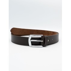 Choco Brown Cow Leather Belt for Men Plain
