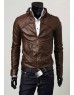 Men faux Leather jacket T5