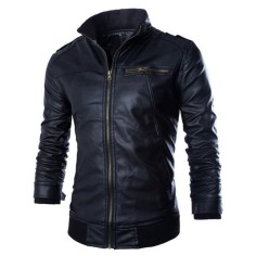 Men Faux Leather Jacket B666